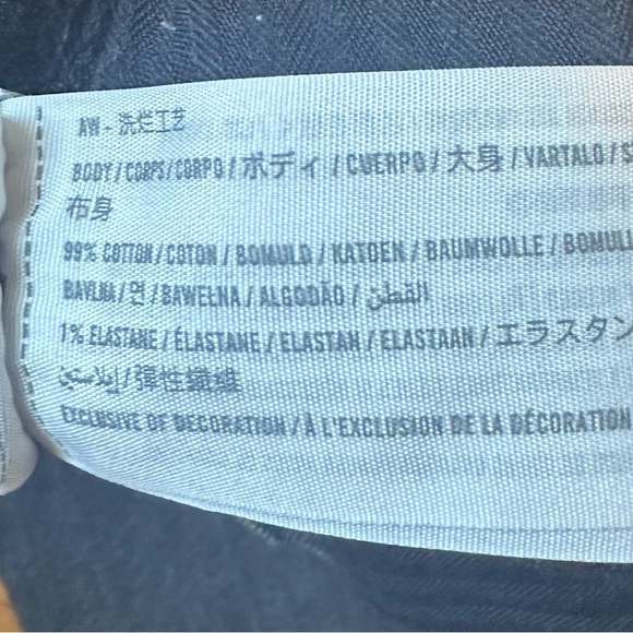 Abercrombie & Fitch Curve Love The Mom High Rise Black Jeans Size 28/6 Short - Picture 7 of 7